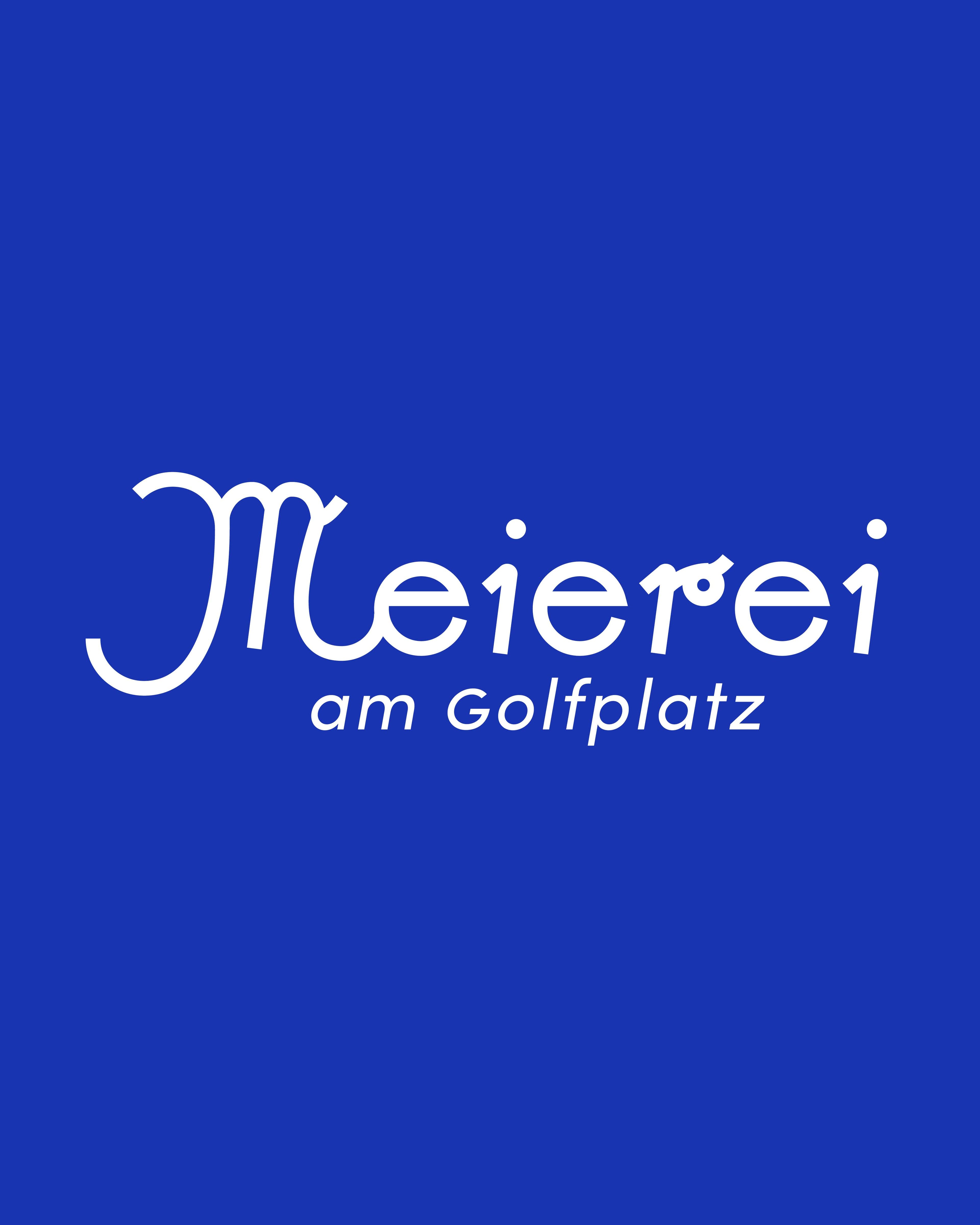 the mid-century Viennese style logo I design for the Meierei restaurant